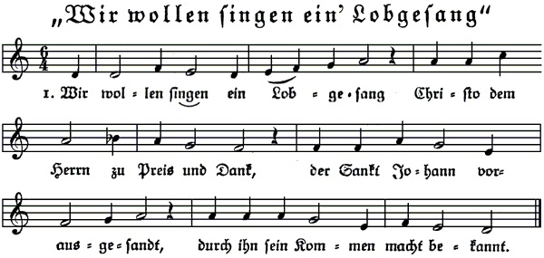 Wir wollen singen ein'n Lobgesang